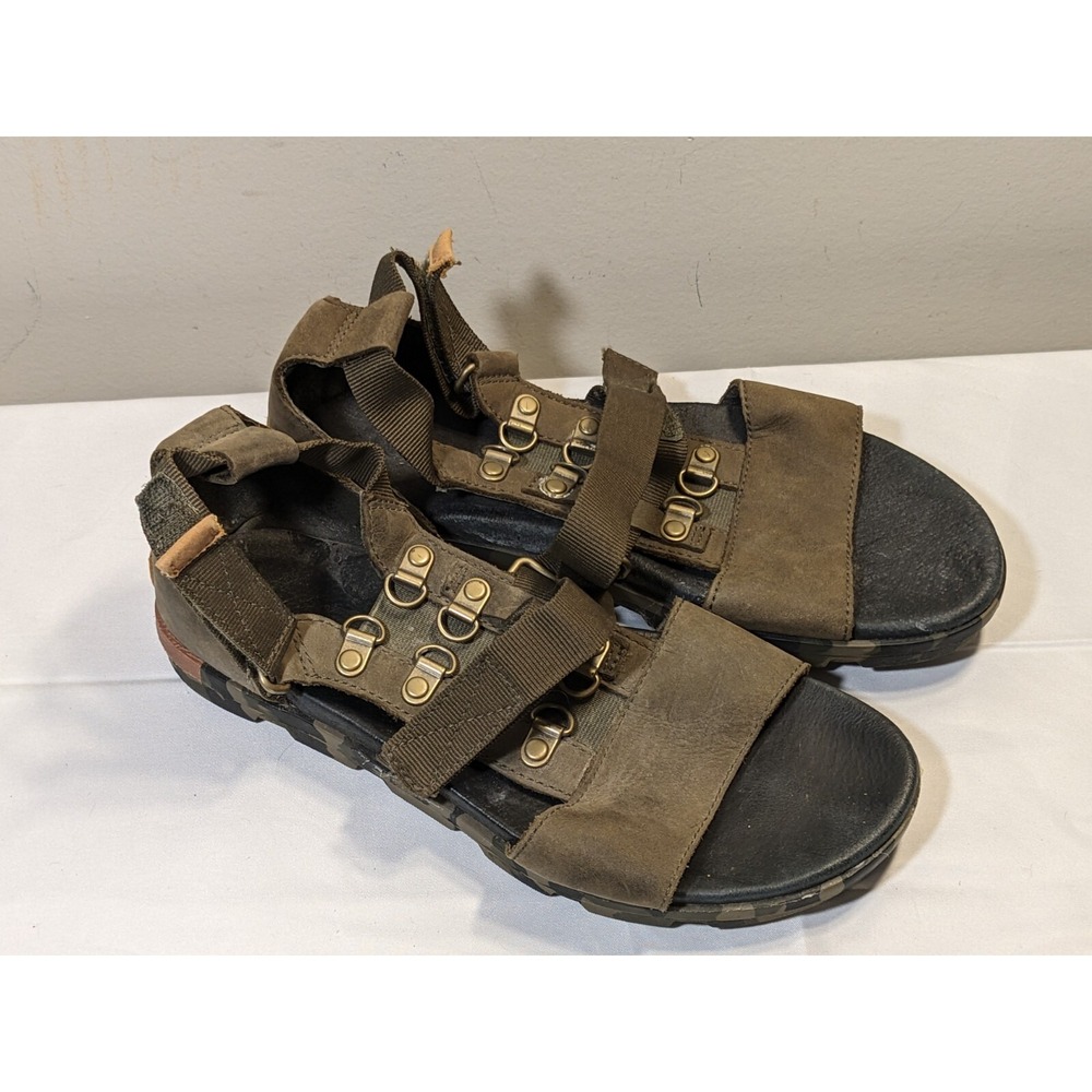 Sorel Green Gladiator Womens Sandals NL2241-383 US 7.5